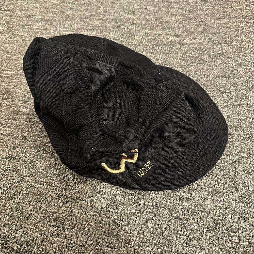 Welder Nation Black White Gold The Felon Size 7 1/2 Cap Hat